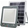 081 Store - Faro Solare LED 2000W con Pannello Solare Esterno 13W, 324 LED Ultra Luminosi, Sensore di Movimento PIR, Telecomando, Batteria 10800mAh, IP66 Impermeabile