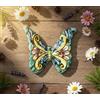 Mondocreazioni Farfalla in ceramica siciliana di caltagirone realizzata e decorata totalmente a mano (10 CM, 03)