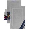 Marie´s Home confezione da 2 tappetini da doccia classici per doccia, vasca e WC 1612.2351, 50 x 80 cm, argento