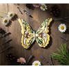 Mondocreazioni Farfalla in ceramica siciliana di caltagirone realizzata e decorata totalmente a mano (15 CM, 04)