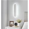 Mckalen Applique LED da Parete Interno, 17W Moderno Lampada da Parete LED Bianco, 40CM Creativo Lampada a Muro per Camera da Letto Soggiorno Scale Corridoio Bagno, Bianco Freddo 6500K