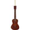 Dselvgvu Ukulele in miniatura con corda di legno da 14 cm, ornamento da appendere, riproduzione musicale, regalo di compleanno, decorazione per la casa e per esporre l'albero delle vacanze (ukulele da