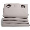 Moondream Tenda per Separazione di Ambienti, Isolamento 3 in 1 Acustico/Termico/ Oscurante, Tecnologia Brevettata, Grigio - Ciottolo, 145 x 250 (LxH) cm, Occhiello (1 Tenda)