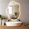Bellanny Specchio Bagno con Luce, 70*50cm Specchi da Parete con Antifog, IP44 LED Specchio Retroilluminato-Bagno | 3000K/4500K/6500K Specchiera Trucco con Luci, Dimmerabile,Vetro Temperato HD, Memoria