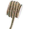GORGECRAFT 3M 3 File Strass Catena di Chiusura 9mm Larga Rotolo di Catena A Tazza con Artiglio di Cristallo Smeraldo Base Dorata con Bobina per Cucito Artigianato Abbigliamento Borse Scarpe Bouquet