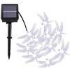 DINOWIN 30 LED Libellula Luci a Stringa Solare,DINOWIN IP65 Impermeabile Illuminazione per interni/esterni casa giardino recinto festa in terrazza decorazione (bianca)