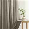Topfinel Tenda Beige Legno 140x260 cm, Tenda Semitrasparente in Lino e Cotone con Occhielli, 2 Pezzi, per Soggiorno, Camera da Letto, Cucina, Camerino, Decorazione Moderna per Finestre