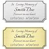 SINYUDUN 5.2 x 10.2cm, Piatto Inciso Elegante Personalizzato, Targhe Commemorative Personalizzate, Acciaio Inossidabile Spazzolato o Ottone Inciso Laser