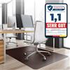 OfficeMarshal Office Marshal® Tappetino Protettivo per Pavimenti in Colori alla Moda, 114 x 150 cm, per Pavimenti duri, Senza plastificanti nocivi e PVC, Dimensioni e Molti Colori a Scelta (Marrone Rame)