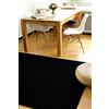 floor factory tappeto moderno Kolibri nero 80x150cm pelo corto in colori vivaci e facile da pulire