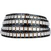 SEZO WS2812B ECO Striscia LED 1M 144 LEDs DC5V SMD5050 indirizzabile individualmente Striscia LED Color Dream Fili in lega IP30 Non Impermeabile per progetti interni fai da te PCB Nero (WS2812E)