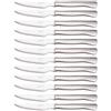 Arcos Coltelleria da Tavola - Scatola 12 Pezzi Coltello Bistecca Coltello Tavola - Monoblocco Unipezzo 110 mm - Colore Argento (12 PCS)