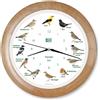 KOOKOO Singvögel RC legna, Orologio con 12 uccelli canterini autoctoni e richiami naturali, con movimento al quarzo radiocontrollato RC