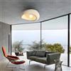 YUPIN Plafoniera Wabi-Sabi A Forma Di Nuvola Moderno Lampada Da Soffitto In Polistirolo Con Attacco E27 Elegante E Cremoso Stile Lampada A Sospensione Per Camera Da Letto Soggiorno Bar Corridoio(Beige