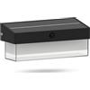 damastoreitalia Applique solare LED Lampada da esterno con sensore di movimento IP54 1000lm luce fredda 6000K 3 modalità crepuscolare ricarica solare