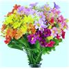CHBOP Fiori di campo artificiali in finta seta, 6 fasci di 6 colori per esterni, resistenti ai raggi UV, arbusti vegetali per interni ed esterni, fioriere da appendere per decorare la casa e il giardino