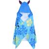 Disney Stitch Telo Mare con Cappuccio per Bambini | Poncho Accappatoio Microfibra 140x70cm | Asciugamano Mare e Piscina Asciugatura Rapida | Design Originale Lilo e Stitch [18220 Blu]