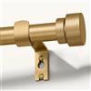 Gormena Bastone Tenda Oro Laccata 80-218 cm Estensibili Diametro 25 mm