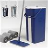 STARLYF Set Mocio Lavapavimenti e Secchio Autoclean Mop 360º (3 Panni in microfibra extra), Doppia Vaschetta,Uso Bagnato e Asciutto, Manico in Acciaio Inox, Mocio Lavapavimenti Rotante