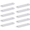 Lunaanda Tenda orlo, peso anti-vento, da cucire, per tende da doccia, soggiorno, balcone, tenda in piombo premium, stabilizzatore per tende in metallo bianco (50 g*10)