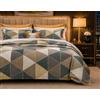 B O S A L O N I Set Copripiumino Matrimoniale BOSALONI HOME Collezione D'Autore - 4 Pezzi, Copripiumino 220x230 cm, Lenzuolo con Angoli 160x200+35 cm, 2 Federe 50x80 - Microfibra Ultra Soft (Metropolitan Chic)