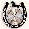 JLSKCN Orologio da Parete Personalizzato a forma di ferro di Cavallo con Nome, Decorazione da Parete in Acrilico 2D, Decorazione per la festa del papà, Regalo Personalizzato per Papà, Uomo