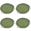 LEEWYOU 4 Pezzi Cordoncini di Ricambio con Coulisse, Cordoncino per Pantaloni Cotone con Cordoncino per Infila Flessibile per Pantaloni Della Tuta Felpe con Cappuccio Scrubs Giacche (verde)
