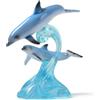 HAUCOZE Scultura Delfino Statua Marino Decorazione Moderna Arte Figurina Feste Regalo per Feste Matrimonio Amanti Amici Resina 15cm