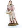 Moranduzzo Donna con Colombe per Presepe da Cm 12 Scala 1:15 -Statuine Presepe Indistruttibili - Stile 700', Pittura Rifinita a Mano, Prodotto Ufficiale, Made in Italy, Scultore M. Landi