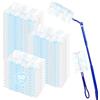 DenFatory Kit di ricambio per spolverino Swiffer da 50 pezzi, set di spolverini elettrostatici, include 2 manici, spolverino telescopico, adatto per capelli e polvere