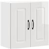 vidaXL Base da Cucina Kalmar Bianco Lucido in Legno Multistrato
