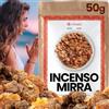 Vibratis Mirra Naturale 50g - Incenso in grani puri per la purificazione e la meditazione - Incenso arabo di qualità superiore - Riconciliazione, felicità, salute e purificazione dei luoghi