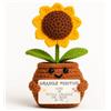 Patate Positive Girasole Positivo | Idea Regalo Originale & Festa della Mamma | Emozione e Sorpresa | Compleanno Mamma Amica Collega Maestra Donna | Fiore Artificiale in Vaso | Decorazione Casa