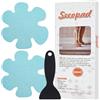 Secopad - Adesivi di sicurezza per vasca da bagno e doccia, antiscivolo, con raschietto di alta qualità (Blu)