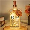 Apjielop Regalo 50 Anniversario Matrimonio, Regalo per 50 Anni di Matrimonio - Lampada Notturna di Vetro Opaco, Regali per Nozze D'oro, Regali 50 Anniversario per Lei Lui