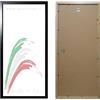 Poster Station Cornice In Legno Per Locandine Cinema Formato 33x70 CM - Display in Plexiglass (Nero)