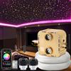 SUNKENET 32W Twinkle RGBW Fibra Ottica, 1600pcs*0.75mm*4m Cielo Stellato LED Con APP Bluetooth/Remote/Controllo Musica, Fibra Ottica Cielo Stellato per Auto/Casa/Teatro
