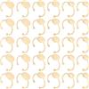 Beebeecraft 1 Scatola da 30 Pezzi 3 Stili in Acciaio Inossidabile Regolabili con Castone per Anello Placcato Oro 18K con Base Piatta e Rotonda Componenti per La Creazione di Gioielli Forniture