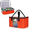 Rexmica 2 Pezzi Borsa Portaoggetti per Giocattoli, Blocchi da Costruzione | Organizzatore di Giocattoli per Blocchi Magnetici, Giocattolo, Puzzle, Giochi da Tavolo