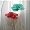 Generic Fiori giganti con Stelo, 1 Fiore Artificiale, 50 cm, Sfondo Decorazione ad Arco da Parete (19.68pollice,Verde)(Blu)