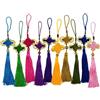 Makhry 10pcs 10 Pollici Handmade Silky Floss Nappa Cinese con Nappe in Raso di Seta Fatto a Mano Nodi Cinesi per la Casa e la Decorazione di Decorazione Auto (Misto1)