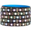 SEZO WS2812B ECO 5M 300LEDs DC5V Tira de LED Direccionable Individualmente SMD5050 300 Pixel Dream Color Programable Tira de luz LED Flexible IP65 Impermeable Negro PCB (WS2812E)