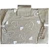 SalGiu Copriforno Cucina in Cotone Varie Fantasie Imbottito Chiusura a Strappo Shabby Chic 50x35cm (Cuori (Beige))
