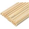 ZBORAVPIX Bastoncini di Legno di balsa, Confezione da 50 Bastoncini Quadrati in Legno Grezzo da 400 mm, 2-3x2-3 mm, for Modelli di aeroplani Fai da Te(400x2x2mm)