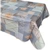 GX GARGIX GARGIX Tovaglia Plastificata Antimacchia Pvc Rettangolare Rotonda 6 12 Posti stampata (PVC-27, 160X160 TONDA)