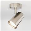 HOFTRONIC Riga - Plafoniera a LED, girevole e orientabile, dimmerabile, GU10, 4 W, 345 lm, 4000 K, colore bianco, in acciaio inox, per soggiorno, camera da letto, cucina, faretto da parete e faretto