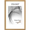 FRAMO Cornice foto 22 x 28 cm in legno massello | Rustico-Dorato | Colore/dimensione selezionabile | cornici per manifesti | Puzzle | Poster | N°078