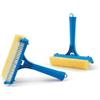 Generico Spazzola per Zanzariere 2 in 1, Pulitore con Spugna Morbida e Rullo con Setole in Nylon, Blu