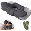 Turiueba Cuscino Ortopedico Cervicale Ergonomico Anti Apnee Fianco Non Russare Lato Posturale Letto Russamento Collo Ernia Dolore Spalla Neck Pillow Sollievo Supporto Federa Sfoderabile e Lavabile +1 Gua Sha