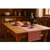 texpot Tovaglia in stile rustico - 40 x 220 cm - Rosso e bianco - 100% cotone - Motivo a quadri da 20 mm